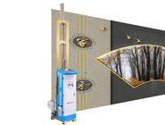 Mesin Cetak Dinding Vertikal 5m Rel Ganda 4 Warna Untuk Dinding Lumpur Diatom