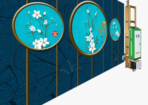 5m Lebar 2880Dpi Mesin Cetak Dinding Langsung Robot Penyesuaian Kecepatan Cerdas