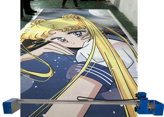Cmykw 5 Warna Tinta Uv Multifungsi Flatbed Printer Untuk Ruang Parkir Lantai Tanah Cetak