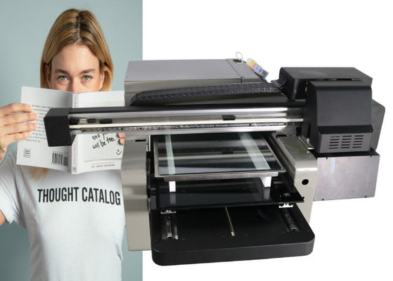 3D CMYKW 5 Warna USB DTG A3 Uv Mesin Printer Flatbed Multifungsi Otomatis