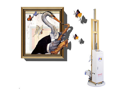 Tinggi Disesuaikan 3d Wall Inkjet Printer Eco Ink Digital Vertikal