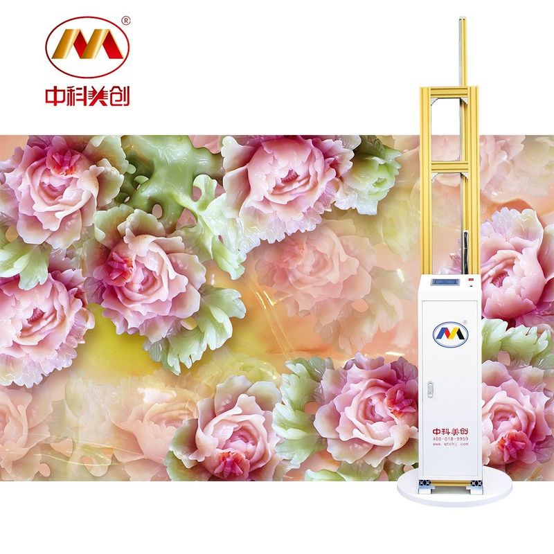 Pencocokan Warna Otomatis Mesin Cetak Mural Dinding Lcd Multi Kecepatan Dengan Rel Timbal